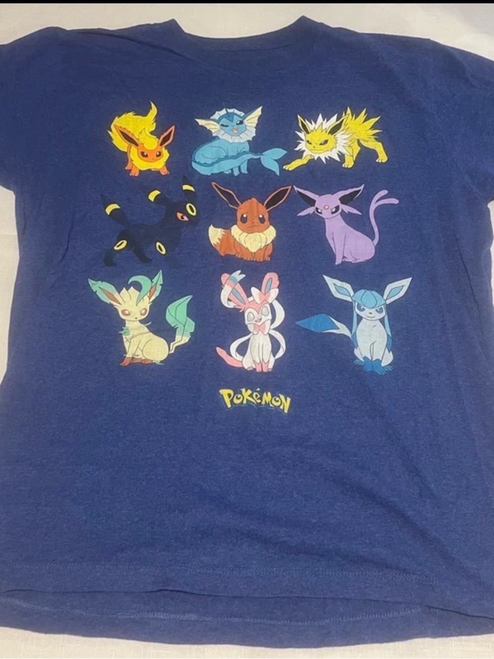 POKEMON Blue Cotton “Eevee Evolution” Men’s Sz:Medium